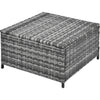 Rattan Garden Furniture Set Sofa Table Recliner Chair Set Patio Outdoor Grey