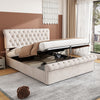 Ottoman Gas Lift Storage Bed 5ft King Bed Chesterfield Upholstered Bed Frame