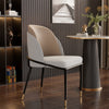 Set of 2 Leather Dining Chairs Kitchen Corner Side Chairs Bicolour Padded Seat