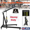 2 Ton Hydraulic Folding Engine Crane Stand Hoist Jack Lifting Garage Wheel Red