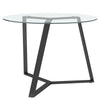 Dining Table Black Irregular Legs Stylish Design Breakfast Dinner Coffee Table