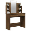 Dressing Table with Mirror Brown Oak 96x40x142 cm