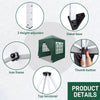 2X2M Garden Heavy Duty Pop Up Gazebo Marquee Party Tent Wedding Canopy W/4 Sides