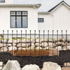 Spear/Ball Top Iron Wrought Yard Garden Privacy Fence Panel Outdoor Wall Railing