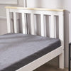 SINGLE BED PINE FRAME 3ft WHITE SOLID PINE WOOD CLASSIC STYLE BEDROOM FURNITURE