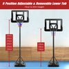 305cm Full Size Basketball Stand Hoop Net Backboard System Adjustable Standing