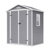 Garden Shed Plastic Apex Roof Outdoor Storage Tool House Shed Shelter 6ftx4ft