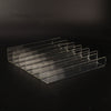 6 Pack Acrylic Nail Polish Rack Clear Wall Mounted Shelf Holder Display Storage