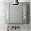 LED Bathroom Mirror Cabinet Storage Shelves Shaver Socket Anti-fog Wall Mounted