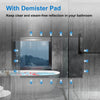 Illuminated Bathroom Mirror With LED light Shaver Socket Bluetooth Demister