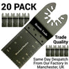 Oscillating Multi Tool 21V Cordless Sander Scraper Saw 2 Battery & 20 Blades Set