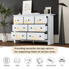 Chest Of Drawers, 7 Drawers Wide Chest Clothing Storage Unit Bedroom Furniture
