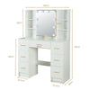 Large Dressing Table with LED Mirror Drawers Modern Makeup Desk Vanity Table Set