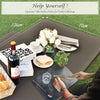 3 Piece Picnic Table Bench Set Outdoor Camping Picnic Tables Black
