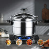 11L Aluminium Pressure Cooker Quick with Lid Latch Indicator Explosion-Proof