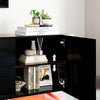 Electric Fireplace With TV Stand Unit Entertainment Cabinet Heater Flame 12 LED