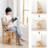 4 Steps Ladder Folding Step Ladder Chair, Bamboo Stool for Storage & Decoration