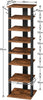 Shoe Rack Wooden, Tall Shoe Rack, Narrow Shoe Storage Organizer with 2 H
