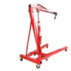 Red Garage 1 Ton Folding Engine Crane Stand Hydraulic Hoist Lift Jack Movable
