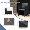 Outdoor Conversation Furniture Set w/ Ottomans-Grey