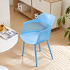 4pcs Dining Chairs Contemporary Lounge Dining Home Office Plastic Reception Seat