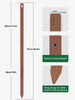 Timber Fence Post Repair Stakes Kit Heavy Duty Fence Post Stakes Ground