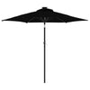Garden Parasol with Black Steel 225 x 225 x 212 Parasol, Patio , D2R5