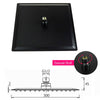 Concealed Shower Mixer Valve Tap Square Black Bathroom Shower Head Valve Set