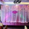 20FT 10FT 7FT Silk Backdrop Curtain Wedding Photo Drape Wall Window Venue Decor