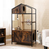 Multi-level Cat Condo Furniture for Indoor Cats Brown