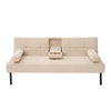 Panana Fabric Sofa Bed Sofabed with Drink Holders Recliner Free Bolster Cushions