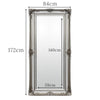 Mirror Large Full Length Wall Vintage Antique Silver Leaner Mirror 172cm x 84cm