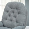 Armchair with 360 Degree Swivel and Water-Repellent Chenille Accent Chair, Grey