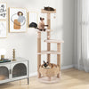Plush Condo Activity Center for Indoor Cats 164 cm Multi-level Cat Tower