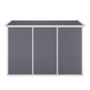 8 x 4ft Plastic Garden Storage Shed Outdoor Storage House Tool Sheds Double Door