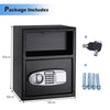 Security Safe Box Electronic Digital Keypad Deposit Lock Safe Box Cabinet w/Keys