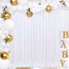 7/10ft Silk White Backdrop Drapes Party Wedding Ceremony Curtain Home Decoration