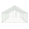 Walk In Chicken Run Galvanized Chicken Coop Hen House w/ Galvanized Frame & Lock