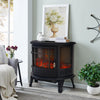 Panoramic Effect Electric Fire 1800W Heater LED Flame Log Burner Fireplace Stove