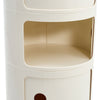 Plastic Storage Cabinet Unit Side Cupboard Drawer Organiser End Table Nightstand