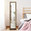 3-in-1 Jewelry Cabinet 360° Swivel Armoire Storage Unit w/Full Length Mirror