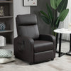 Recliner Armchair, Massage Faux Leather Push Back Reclining Chair with Footrest