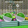 Garden Raised Bed Galvanised Steel Outdoor Planter Pot Flower Herb Box 2 pieces