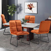 2x Velvet Dining Chairs Accent Home & Restaurant Living Room Folding Lounge Seat