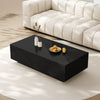 Coffee Table with Hidden Compartment and Storage Drawers for Living Room Black