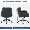 Ralex-chair Office Chairs Faux Cashmere Desk Chair with Adjustable Height