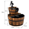 Garden Fountain 2 Floors Fountain Closed Water Circuit with Pump & Water Feature