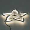 Modern Ceiling Fan with Smart LED Light Remote Control 6 Speeds 3 Color Dimmable
