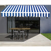 Awning 2/2.5/3.5/4M Canopy For Patio Garden Sun Shade Manual Retractable Shelter