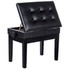 Piano Stool Dressing Stool Height Adjustable with Storage & Soft Padded Seat UK